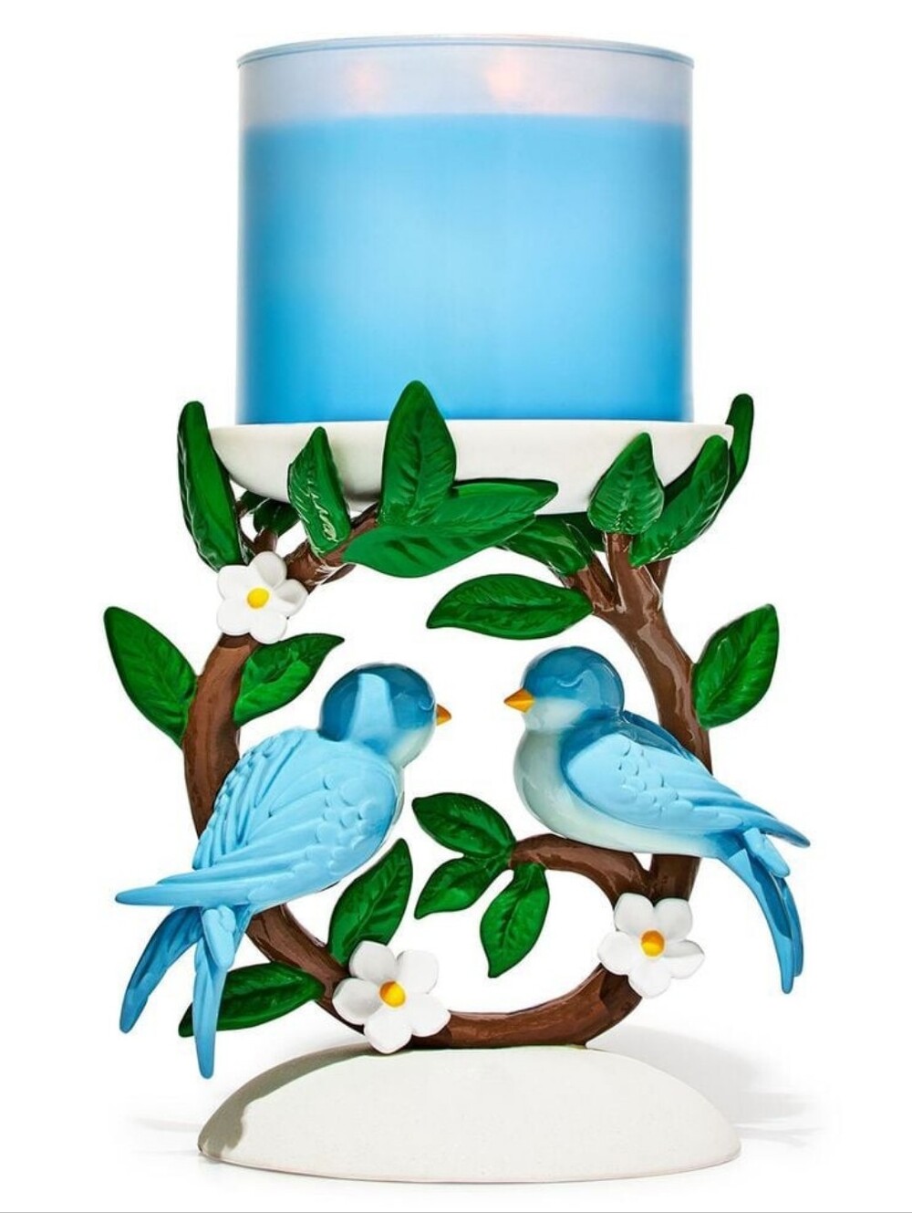 Bath & Body Works Birds on a Branch Pedestal 3-Wick Candle Holder,